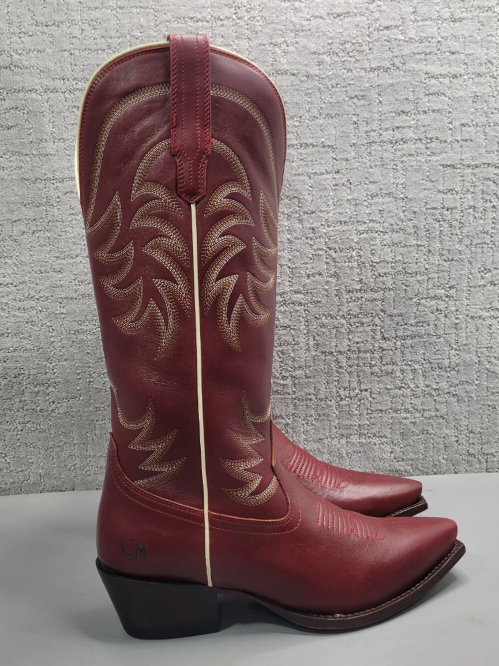 Tecovas The Annie Women's Size US 10B Scarlet Cowhide Cowgirl Boots. - Picture 4 of 11